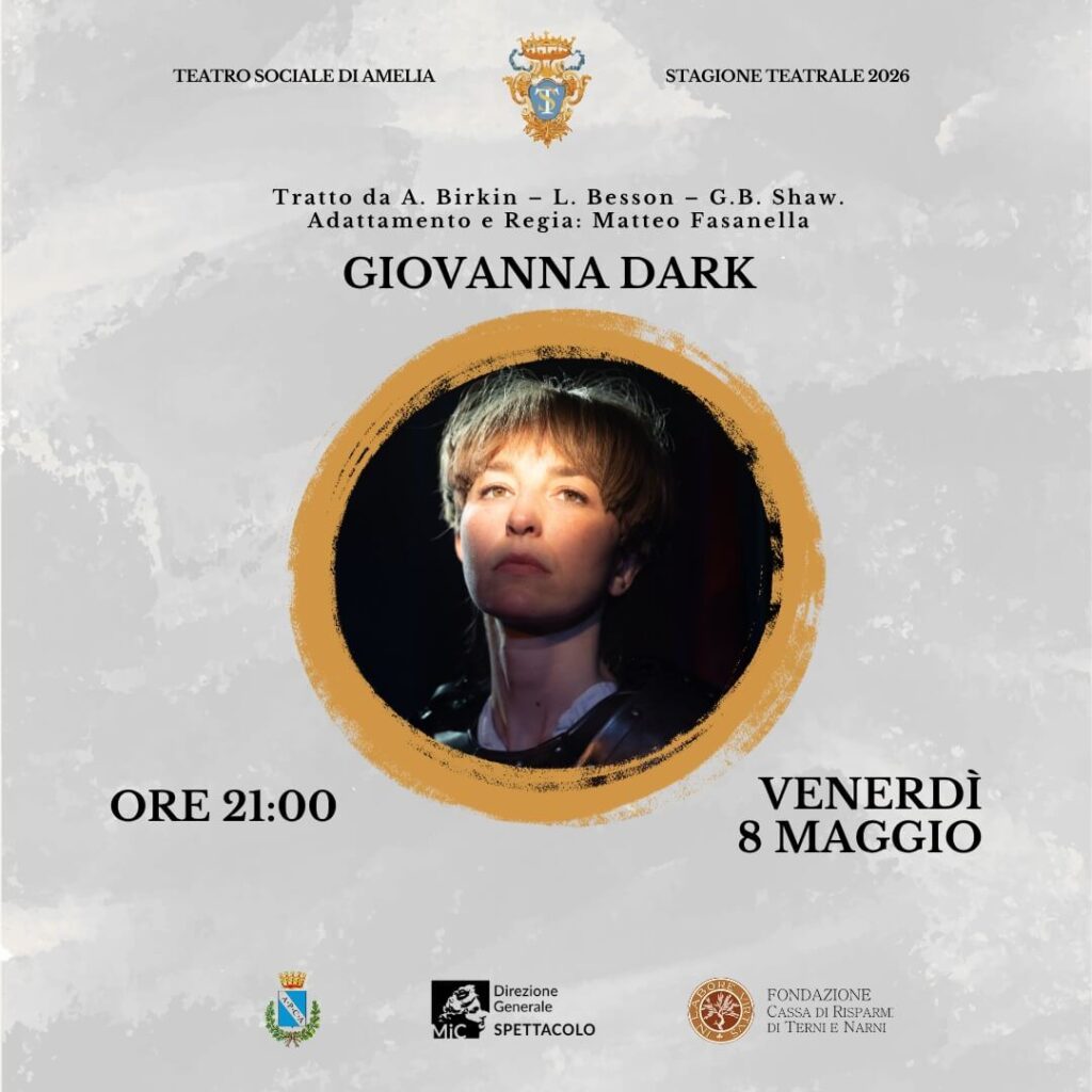 Teatro Sociale di Amelia - Locandina Evento Venerdì 8 Maggio 2026