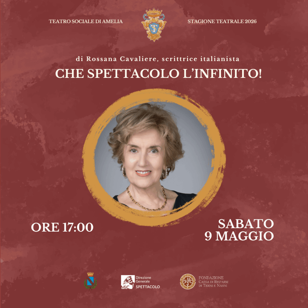 Teatro Sociale di Amelia - Locandina Evento Sabato 9 Maggio 2026