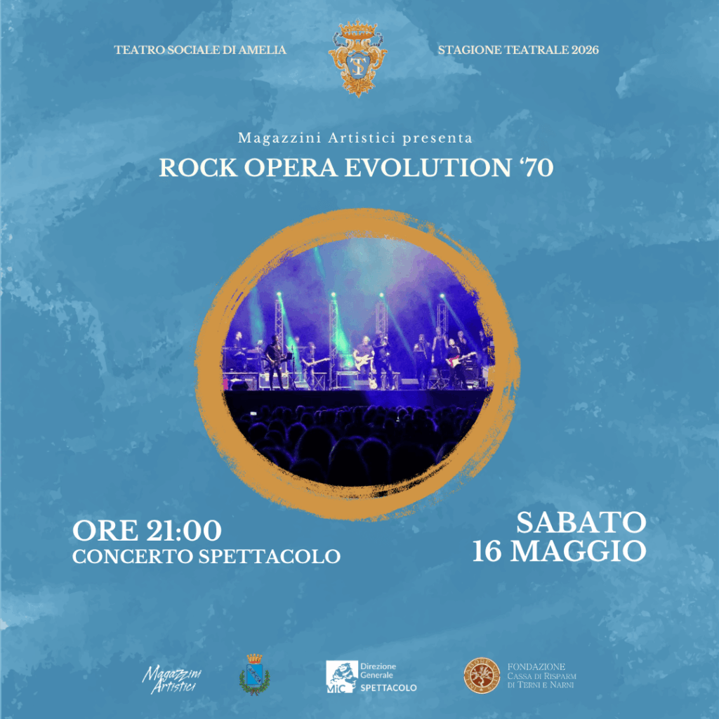 Teatro Sociale di Amelia - Locandina Evento Sabato 16 Maggio 2026