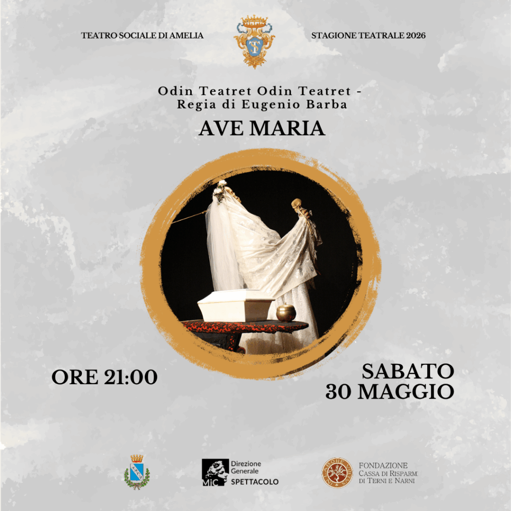 Teatro Sociale di Amelia - Locandina Evento Sabato 30 Maggio 2026