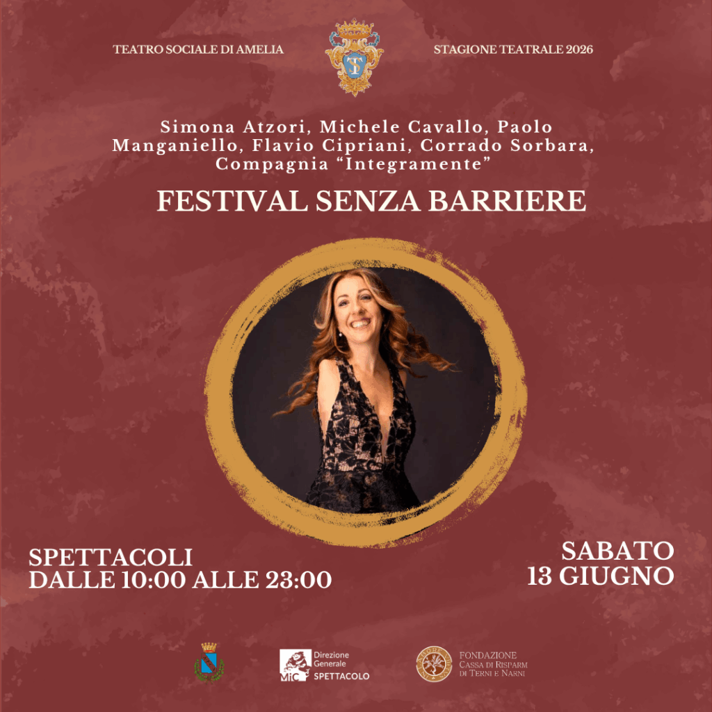 Teatro Sociale di Amelia - Locandina Evento Sabato 13 Giugno 2026