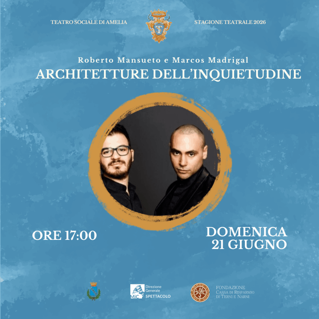Teatro Sociale di Amelia - Locandina Evento Domenica 21 Giugno 2026
